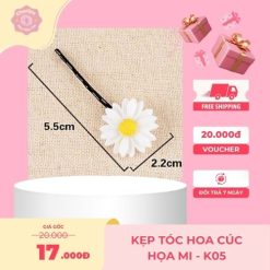 Kẹp Tóc Hoa Cúc Họa Mi