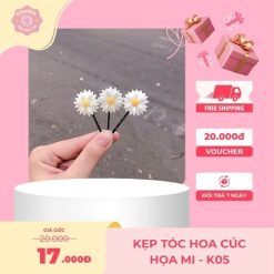 Kẹp Tóc Hoa Cúc Họa Mi