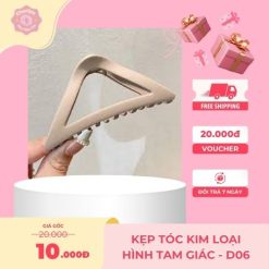 Kẹp Tóc Kim Loại Hình Tam Giác