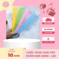 Lược Thưa Chải Tóc Xoăn